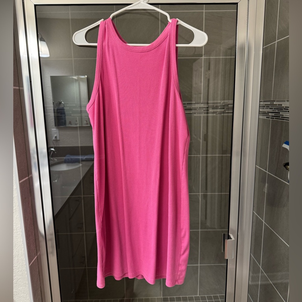 Ribbed tank top dress